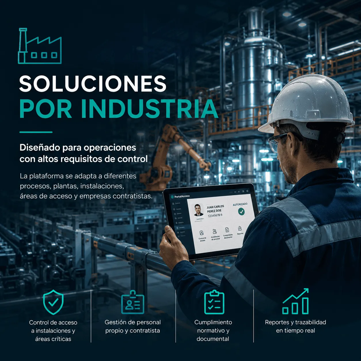 Soluciones de Portal Acceso para industria